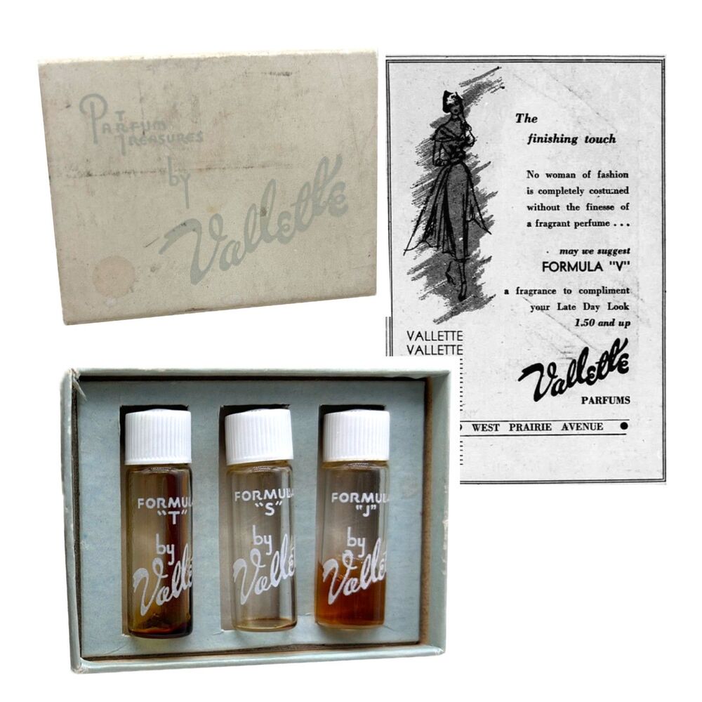 RARE 1940's Vallette Fragrance Set